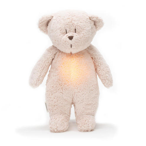 Moonie - ourson nature bio avec sons & lumières - Rose Blush - MOONIE