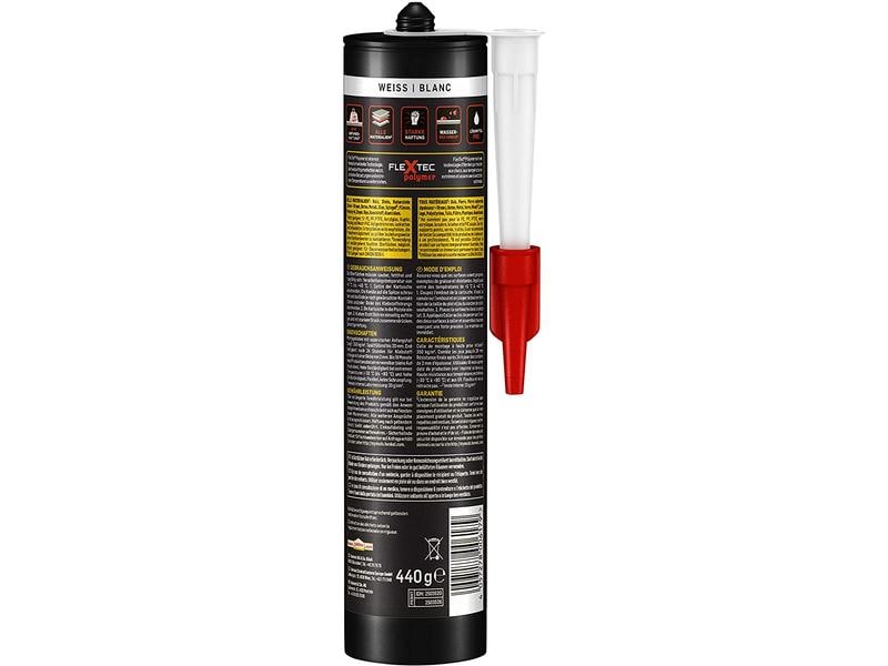 Pattex Montagekleber High Tack 440 g, Weiss Kraftkleber Kleben statt Bohren
