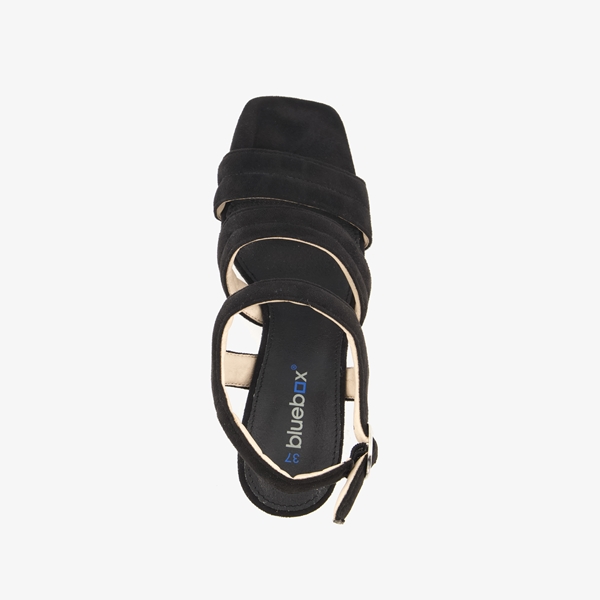 Blue Box dames sandalen met blokhak zwart