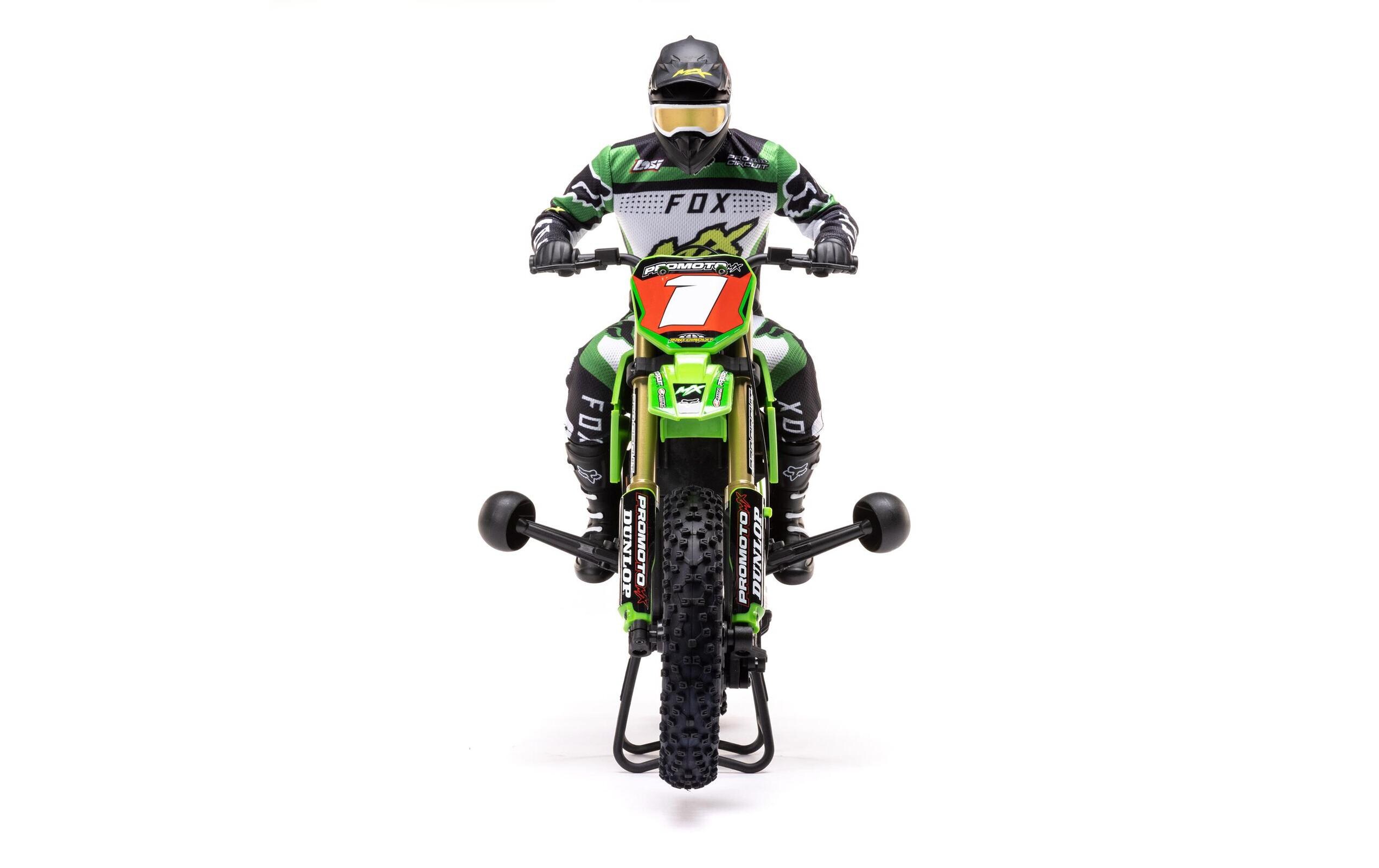 Motorrad Promoto MX Grün, RTR, 1:4<br>Leistungsstarkes RC Motocross Bike