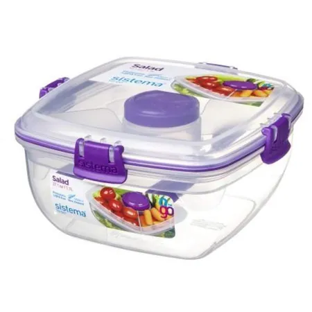 Sistema Salatbox To Go 1,1l, 1 Stück, 4-fach sortiert