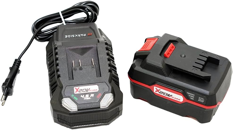 HEADNMORE® Bundle - Parkside® 20V Akku Rasenmäher PRMA 20-Li C3 (inkl. 4Ah Akku) + Zollstock und Schlüsselanhänger