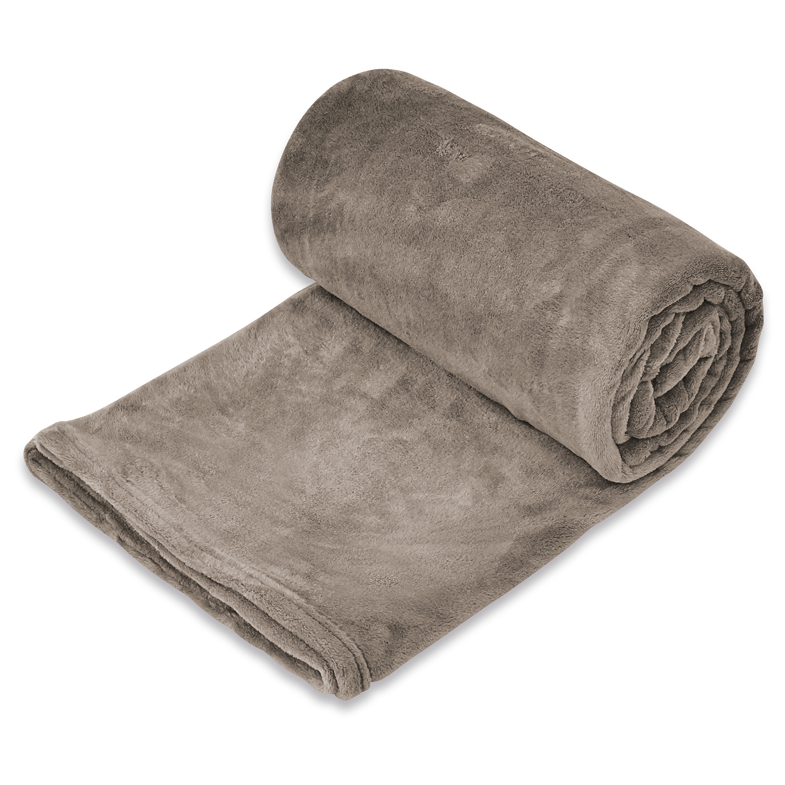Microfaserdecke - taupe - Polyester - 220x240 cm