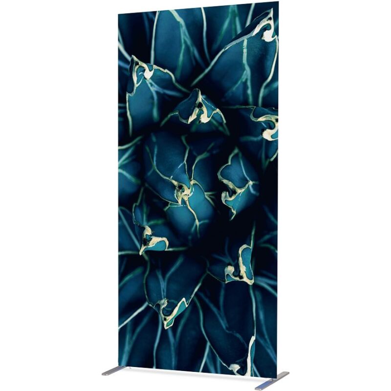 Cloison déco verticale en tissu motif Cactus