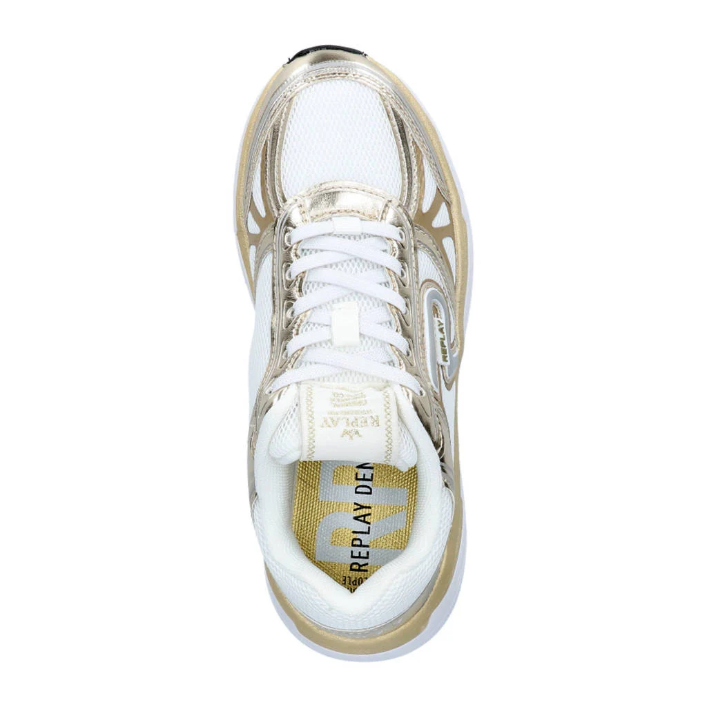 REPLAY Christal jr 2sneakers wit/goud