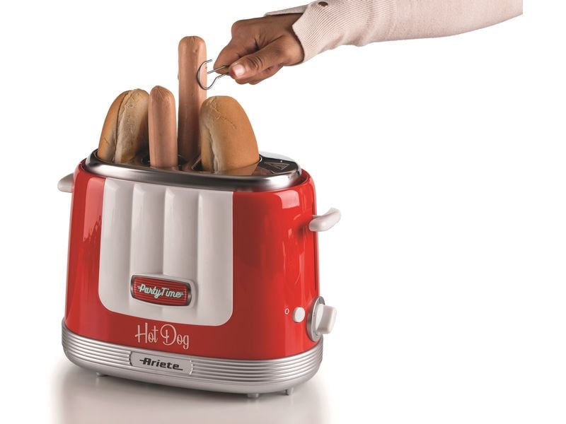 Ariete Hot Dog Maschine Party Time ARI-206-RD Rot/Weiss Hot Dog-Gerät