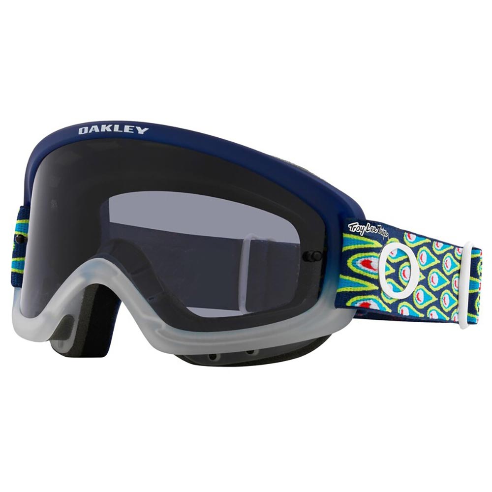 Oakley - Masque enfant O Frame 2.0 Pro XS MX Troy Lee Designs Speed Bubbles Navy / Vert / Turquoise