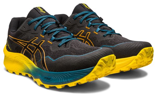 Chaussures de Trail Running Asics Gel Trabuco 11 Noir Bleu Jaune