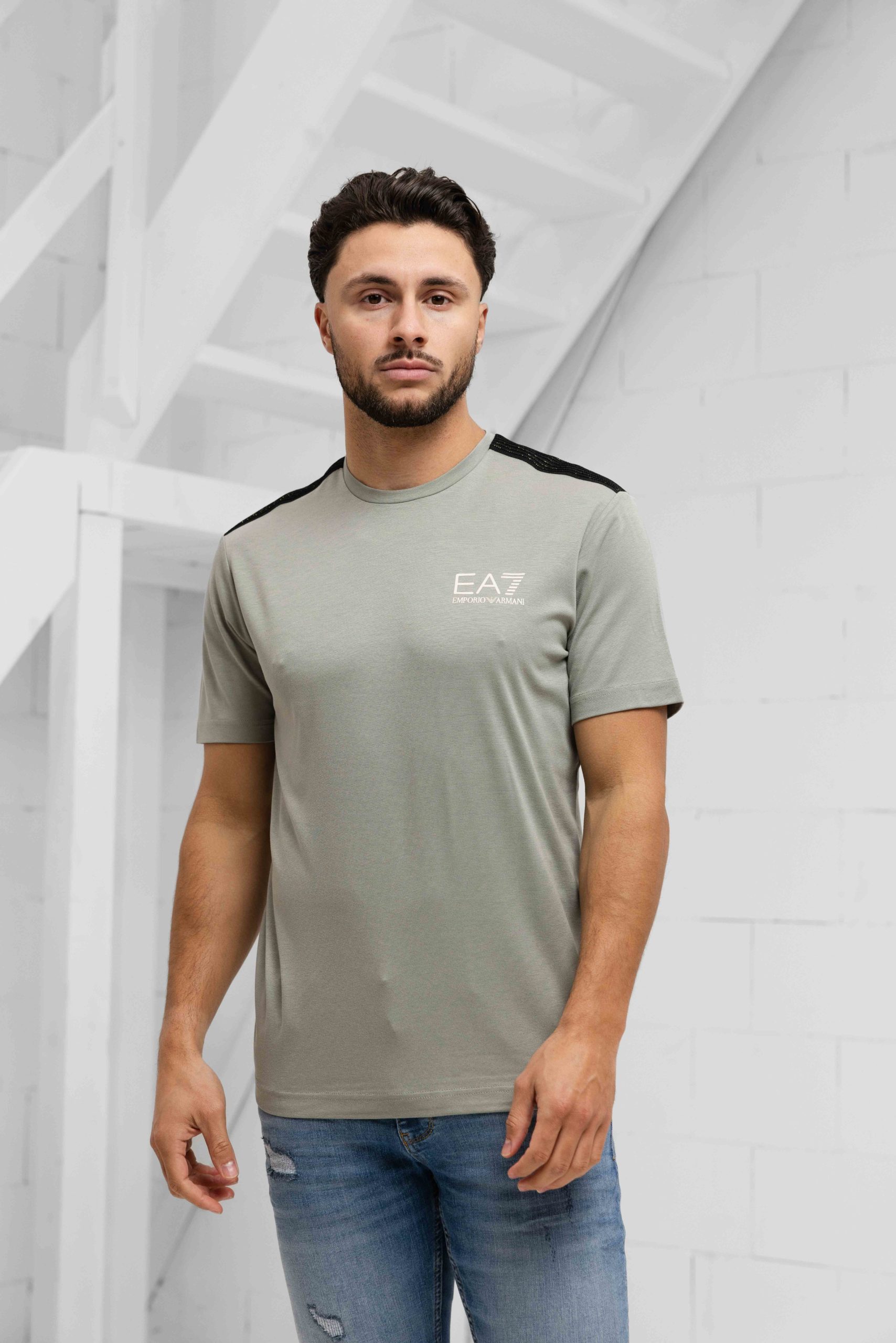EA7 Emporio Armani 7M000299 T-Shirt Heren Lichtgroen
