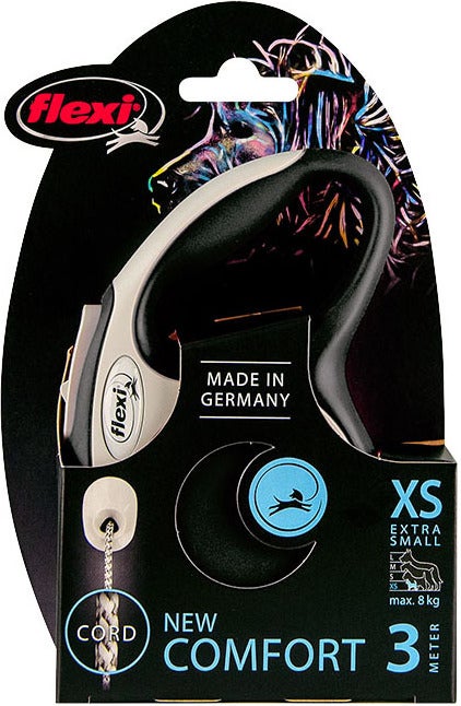 Flexi rollijn New Comfort koord XS zwart 3 m