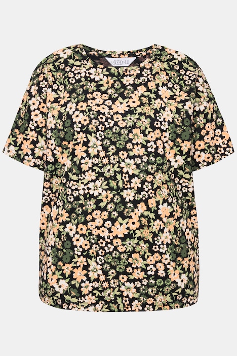 T-Shirt, oversized, Millefleur Print