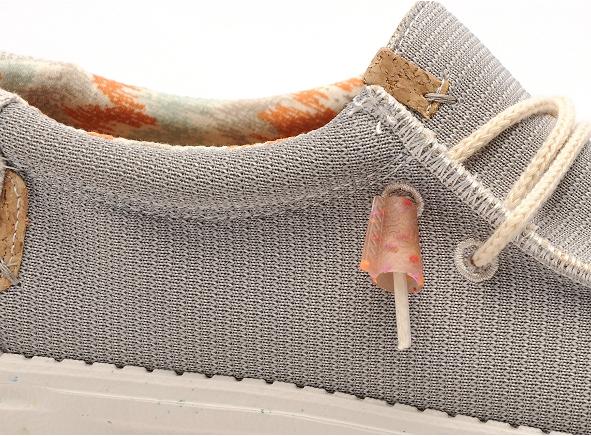 Dude basses homme wally eco sox knit gris