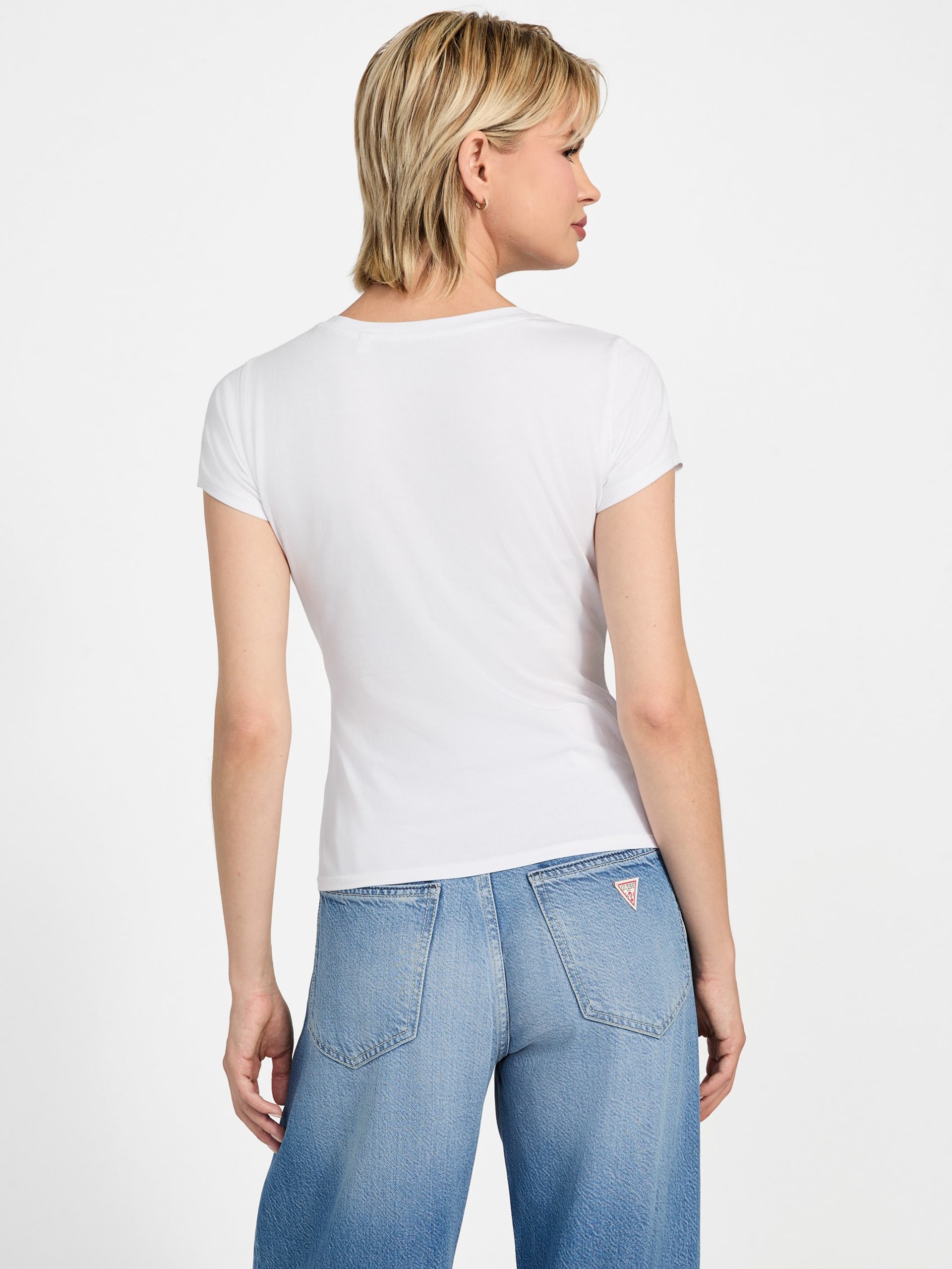 Camiseta Eco Wavy Cherry com Strass