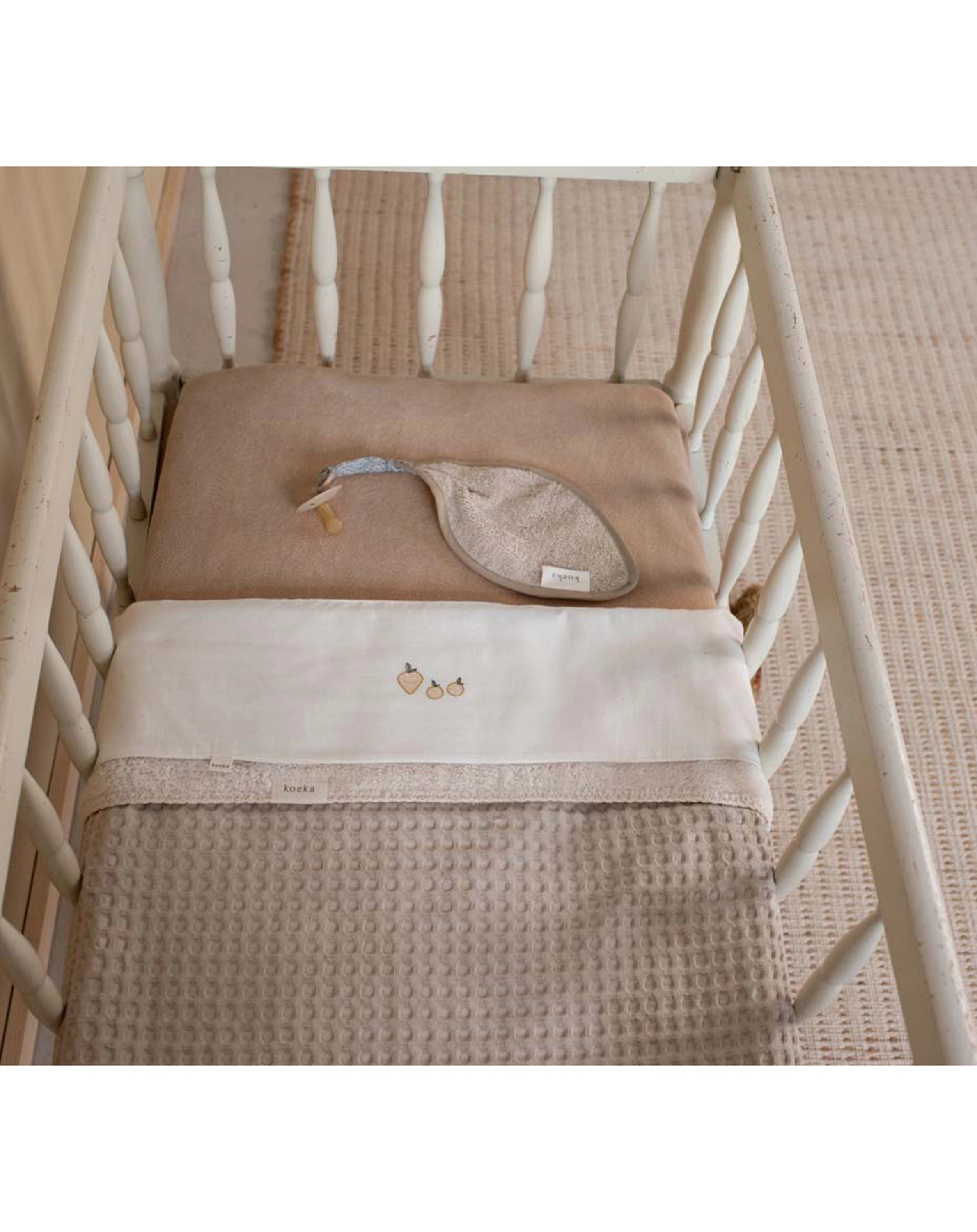 Babydecke OSLO (100x75) in sand/pebble
