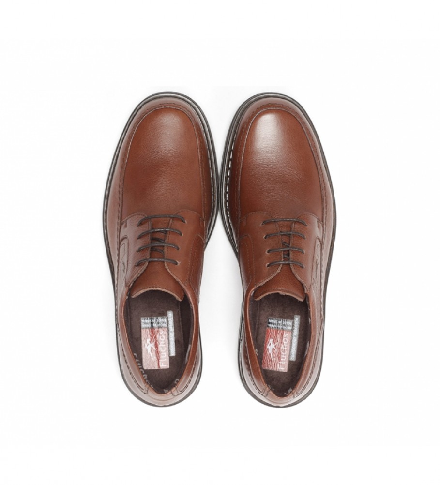 Sapatos Fluchos Clipper 9579 em couro marrom