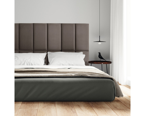 Wandkussen Fancy taupe geweven look 30 x 60 cm