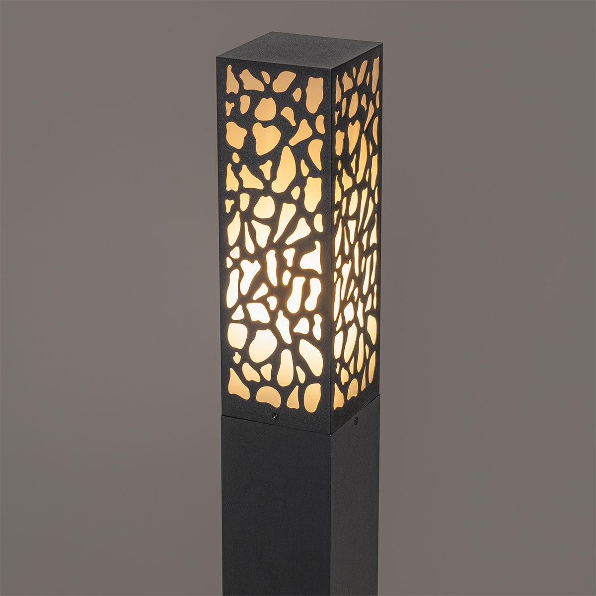 Modern buiten paaltje zwart 60 cm IP44 - Nicole