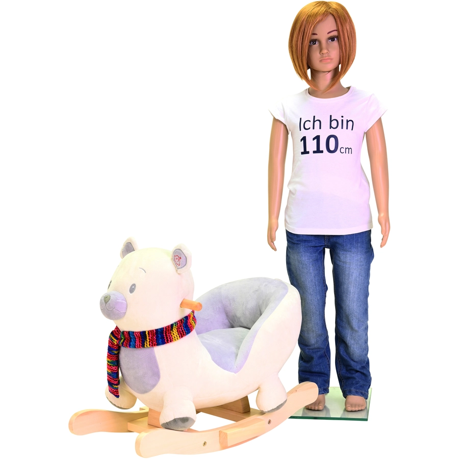 knorr toys® Schaukeltier Fred icebear weiß