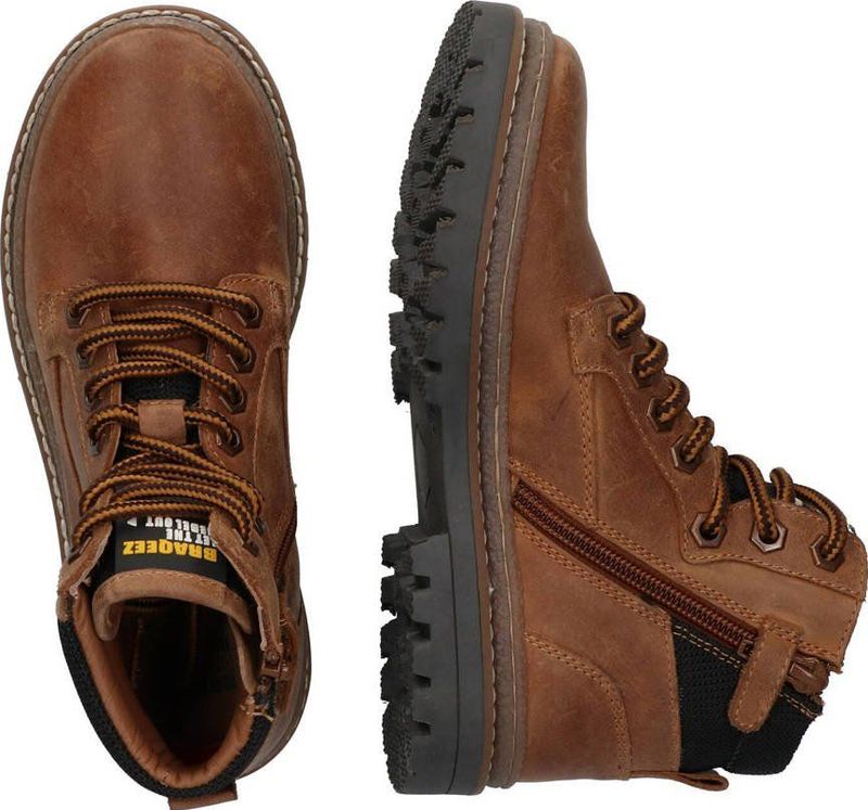 Braqeez - Harvey Hike - Enkellaarsjes - Nubuck - Stevige Profielzool