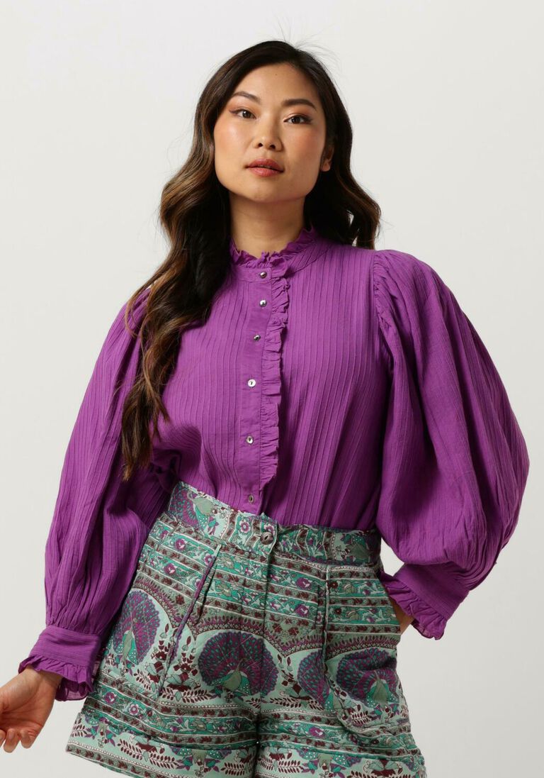 ANTIK BATIK paarse antik batik blouse avon blouse
