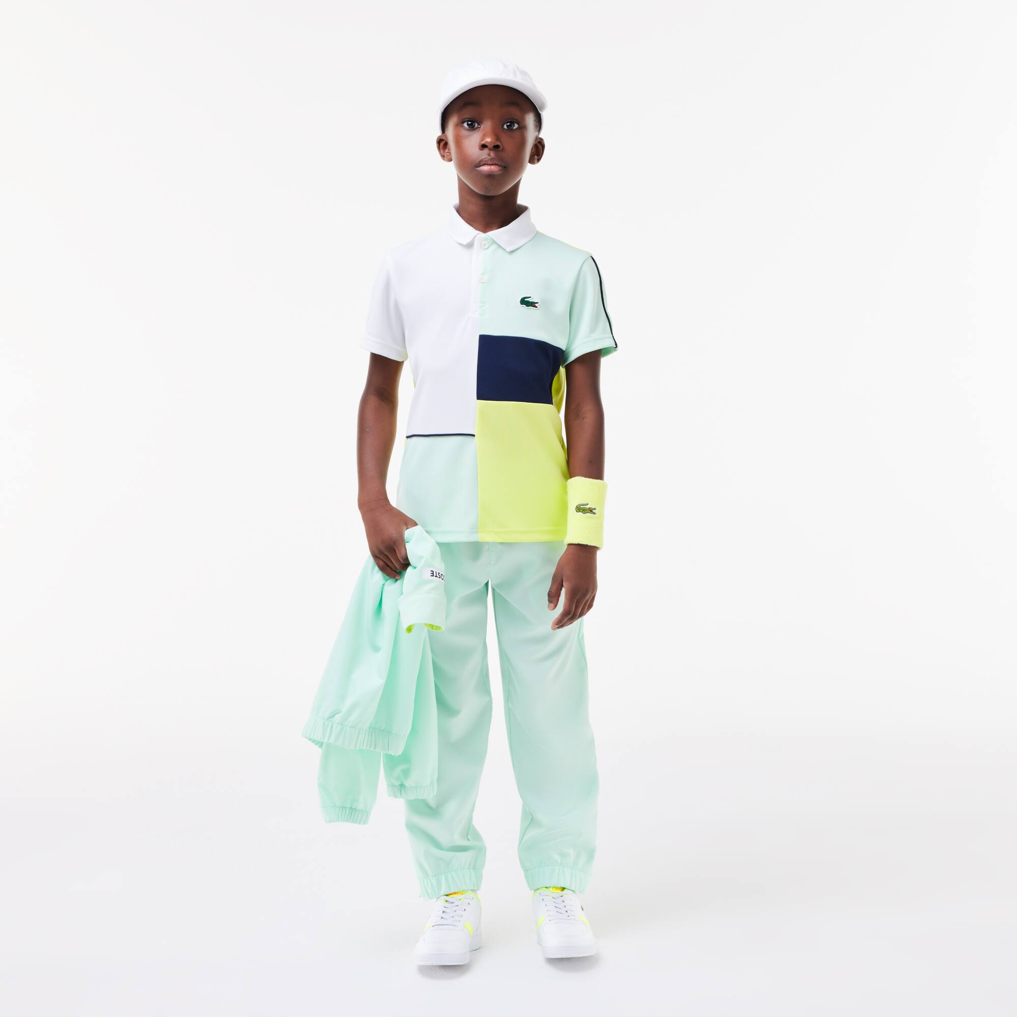 Polo Tennis en maille piquée recyclée Polos - Blanc - Lacoste - Garçon