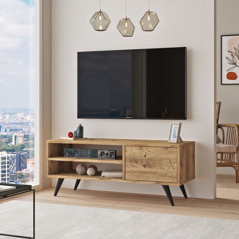 Hannah - Lou - TV-Meubel - Naturel - Spaanplaat - 110x40x44 cm