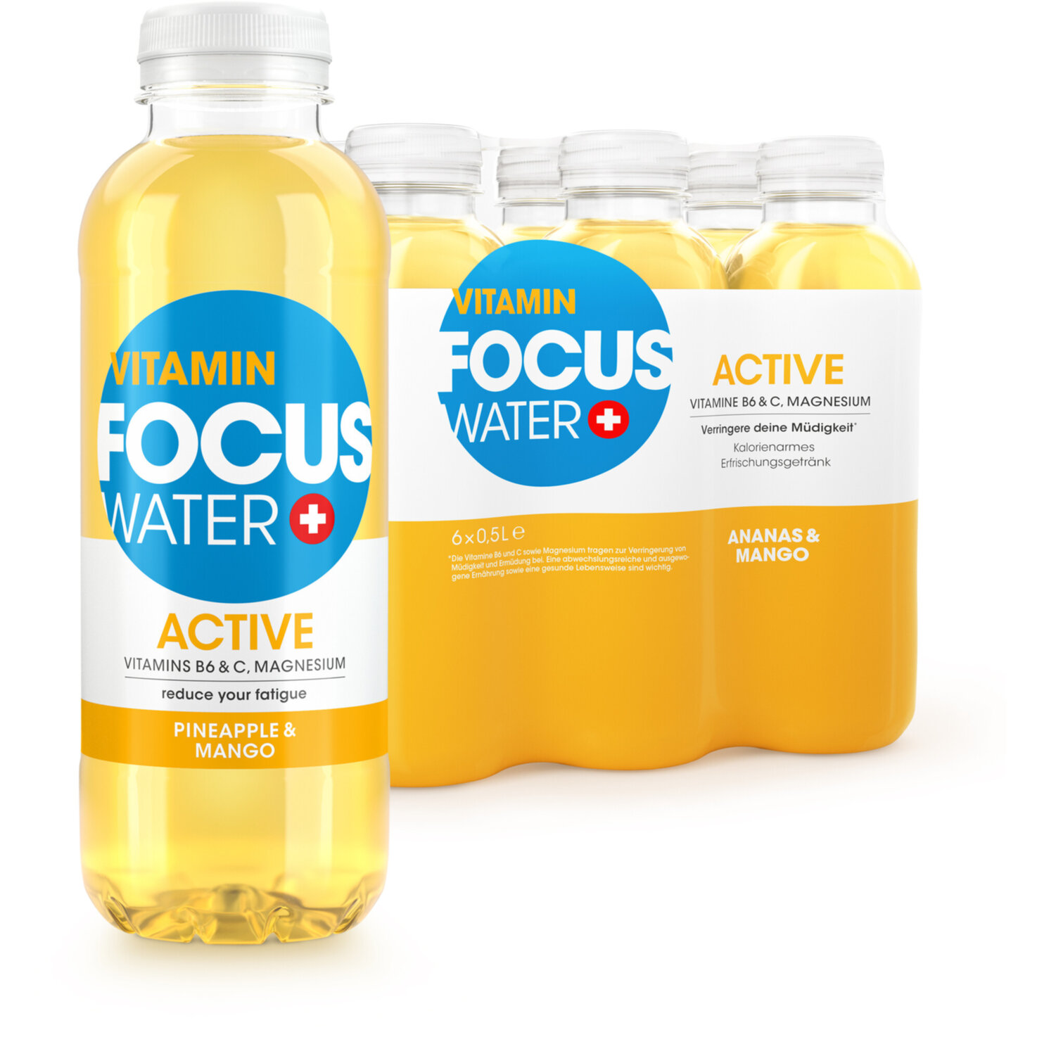 FOCUSWATER Active Ananas & Mango 6x50cl -300cl