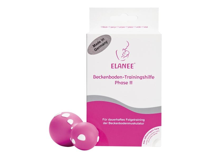 ELANEE Beckenbodentraining Phase II Vaginalkegel Trainingshilfe Vaginalkegel Phase II, pink/weiss, 1 Stück