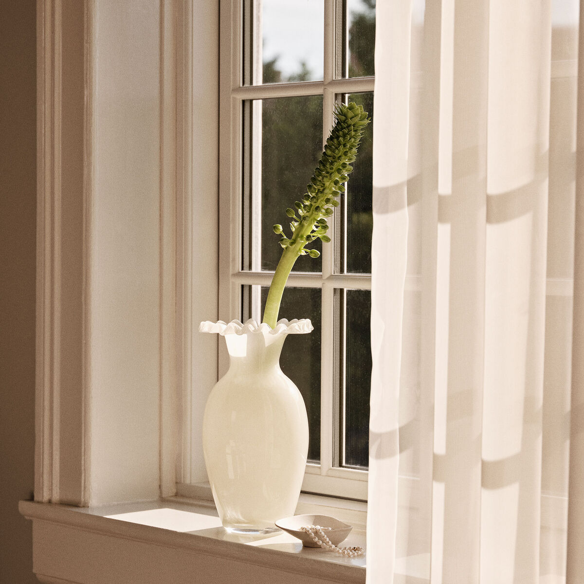 Broste Jasmin vase, hvit