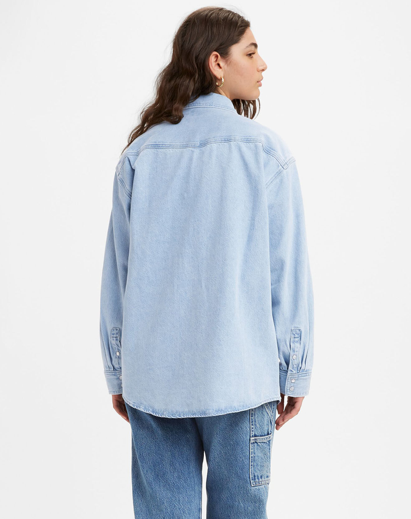 Levi's® Chemise en jean Dorsey Xl oversize Western bleu clair