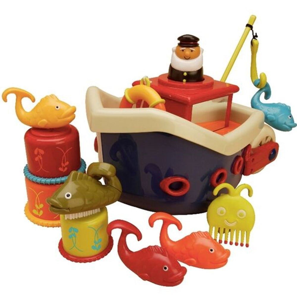 Fish Splish Badebåd - B-toys → Luksusbaby.dk