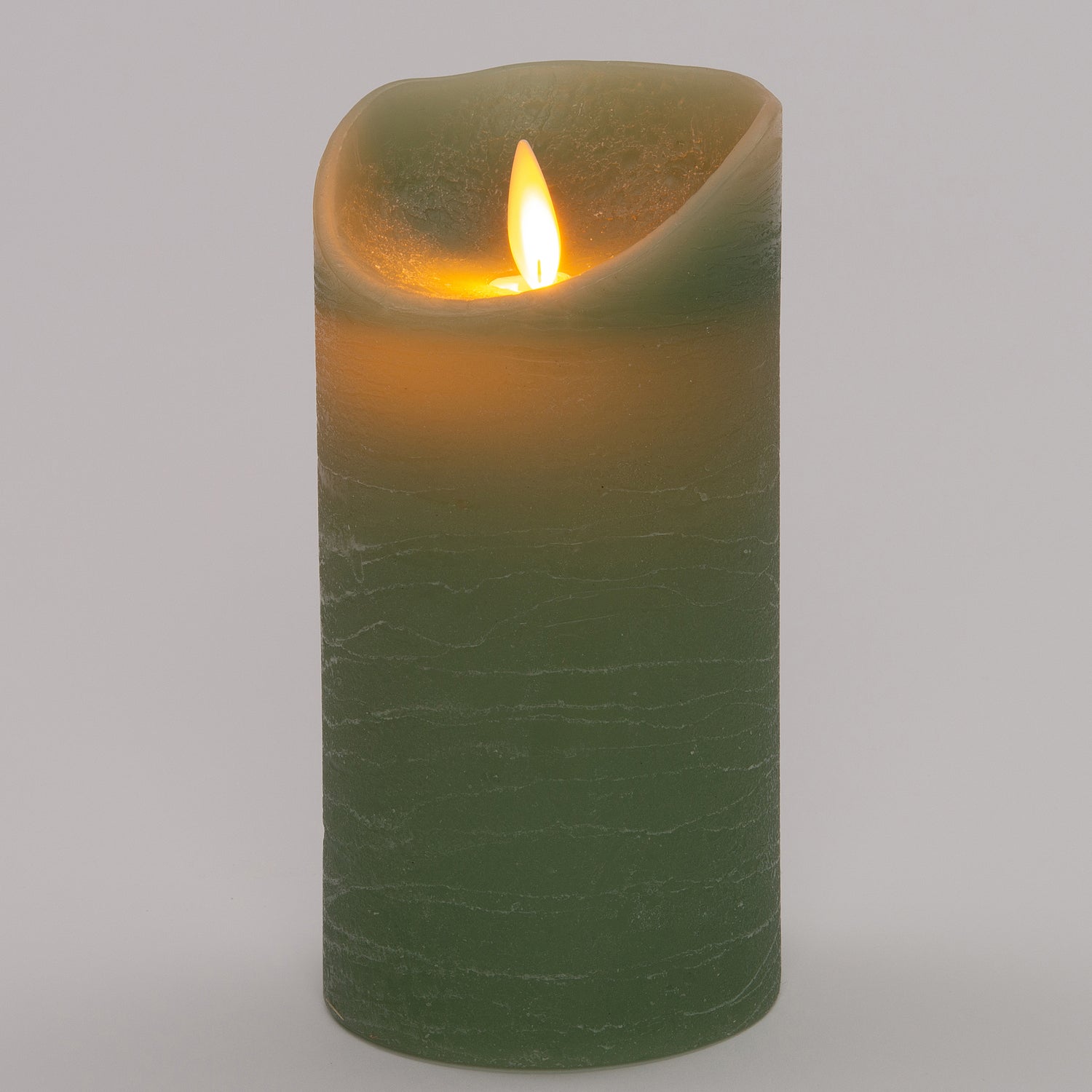 Anna's Collection LED stompkaars met timer groen D 7,5 H 15 cm