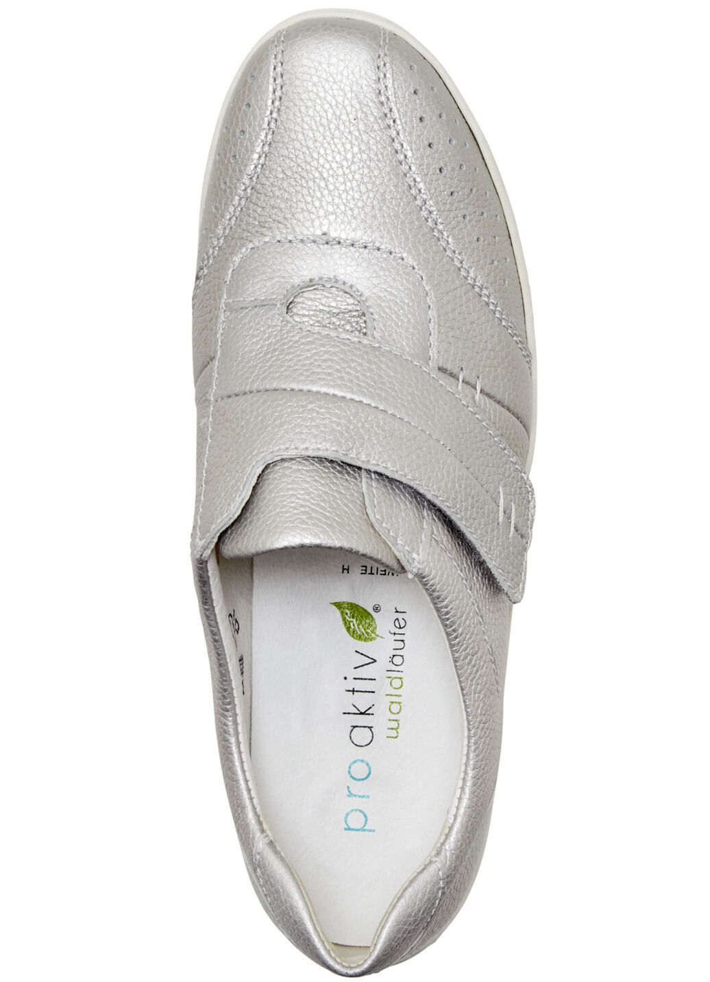 Waldläufer, bequeme Damen-Slipper, Weite H, mit herausnehmbarem Fussbett