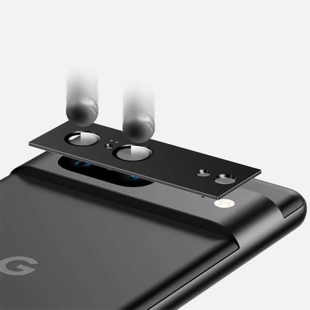 Anti-ridse kamera linsecover til Google Pixel 7A Sølv