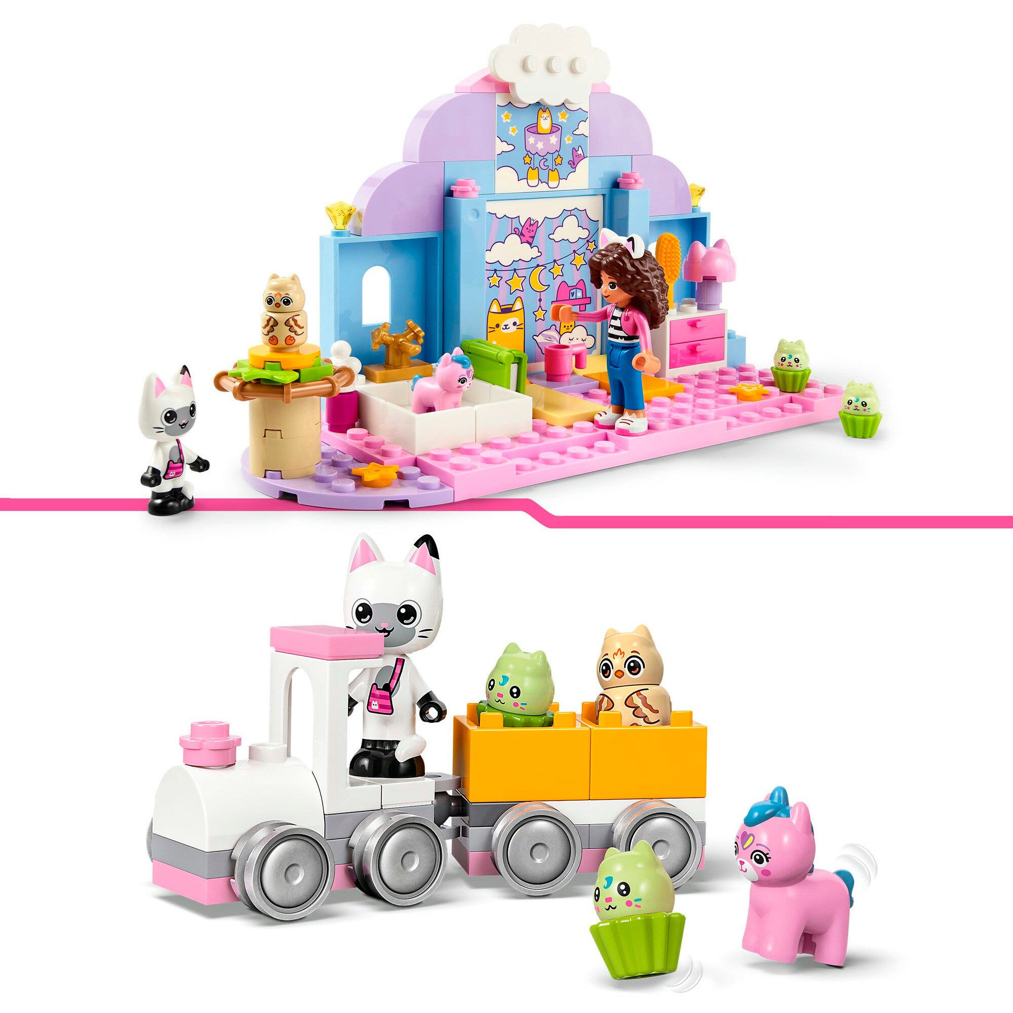 LEGO Konstruktionsspielzeug Gabby's Dollhouse Gabbys Kätzchen Öhrchen