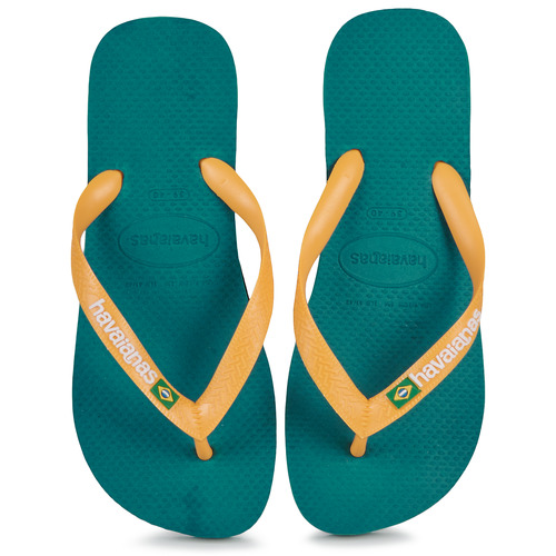 Havaianas - BRASIL LOGO - Vert / Jaune