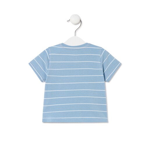 Camiseta infantil masculina azul claro casual da TOUS