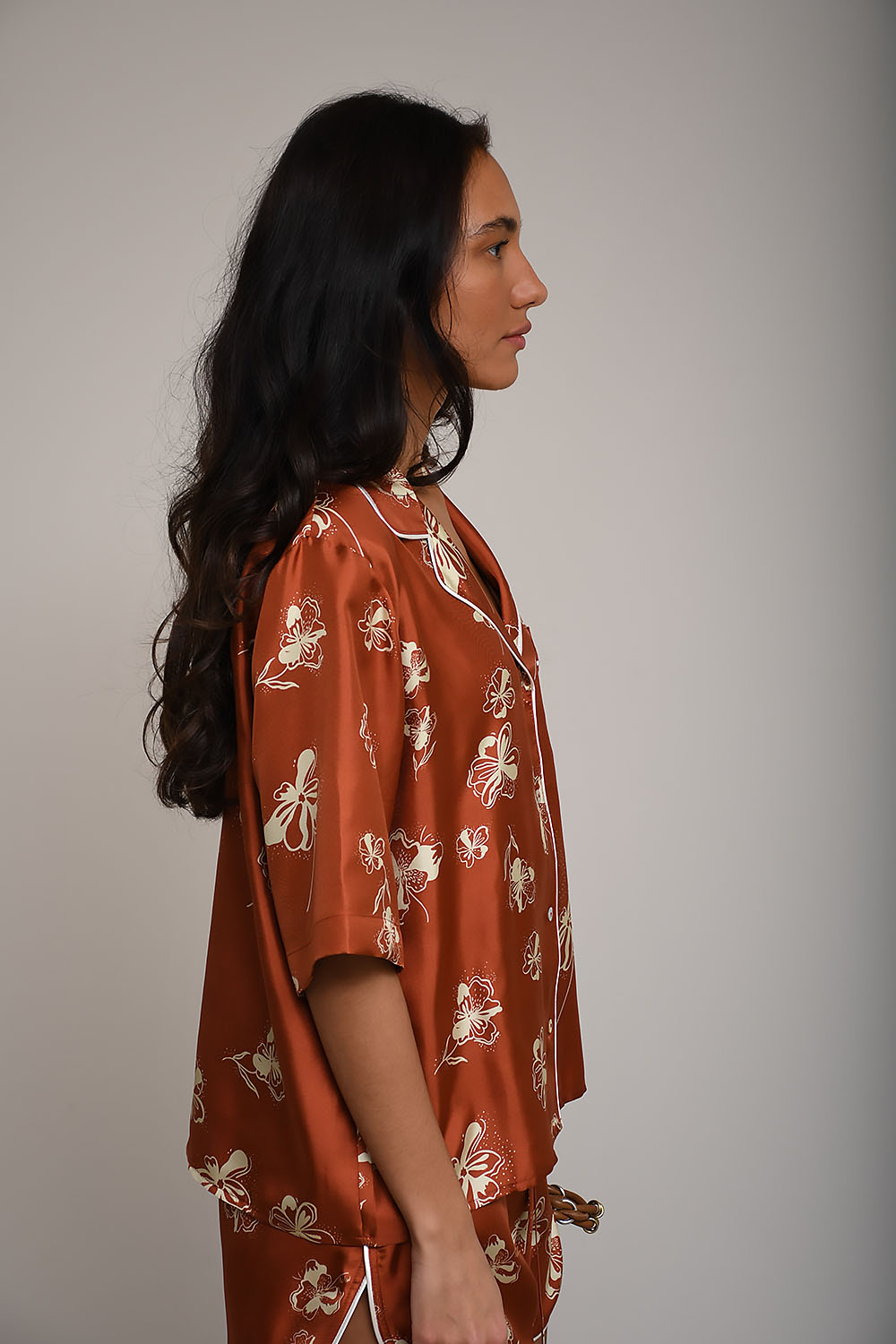 Flora silk shirt