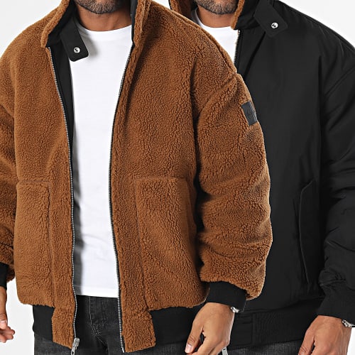 Doudoune Reversible 4123 Noir Marron