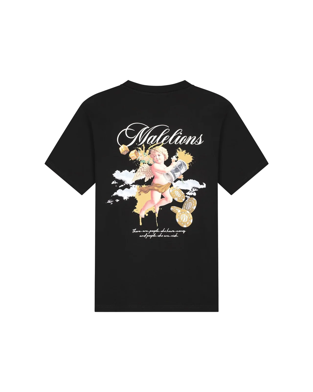 Malelions Angel T-Shirt Heren Zwart
