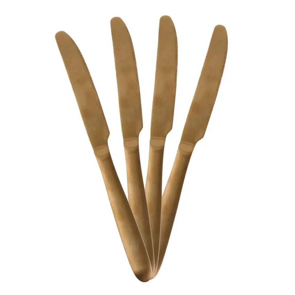 Home Deco Factory Bestekset - 16 delig - koper - RVS - 4 personen