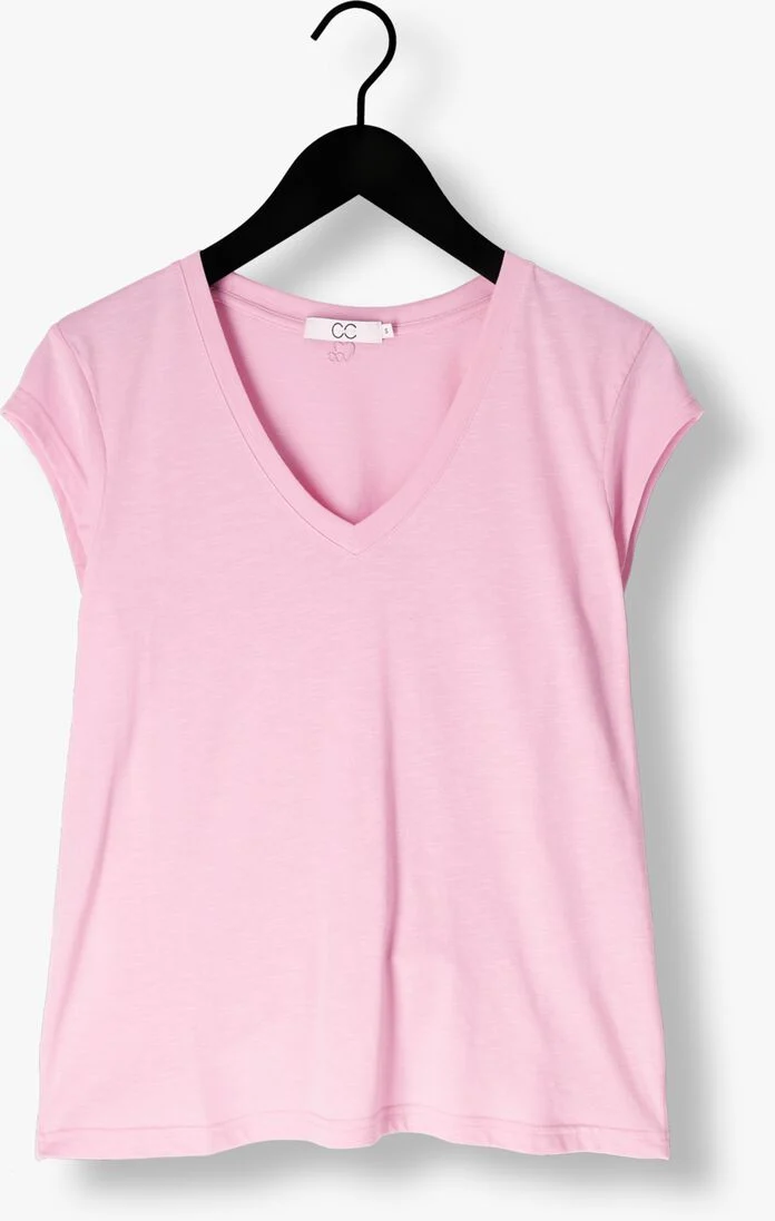 CC HEART roze cc heart t-shirt cc heart basic v-neck t-shirt