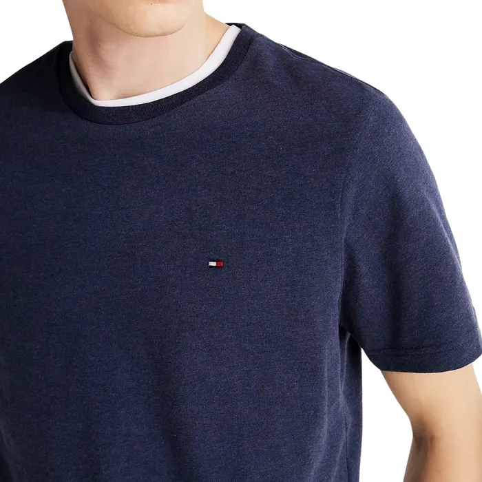 Tommy Hilfiger Essential Heathered Crew Neck Shirt Heren