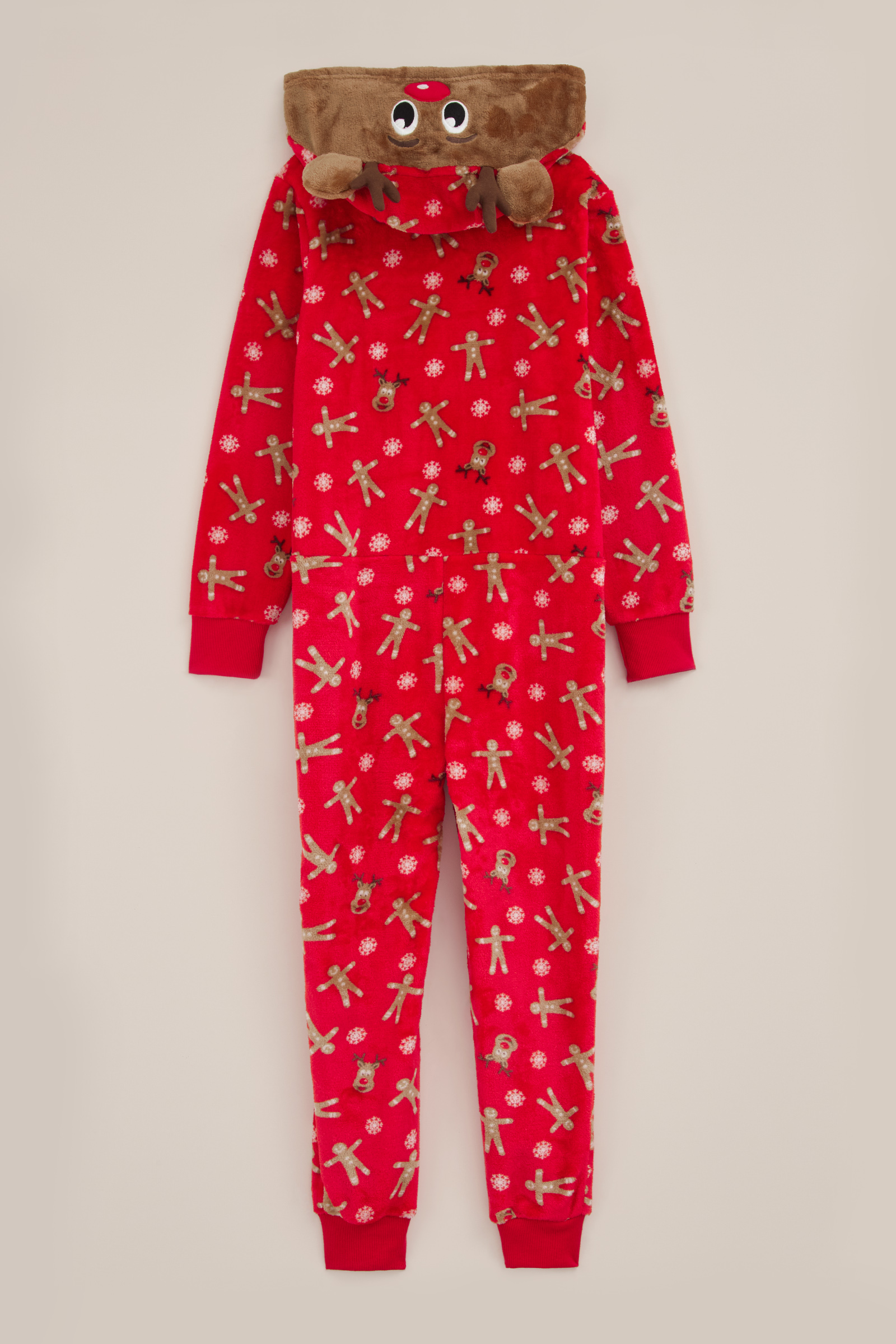 Meisjes onesie met dessin WE Fashion Felrood