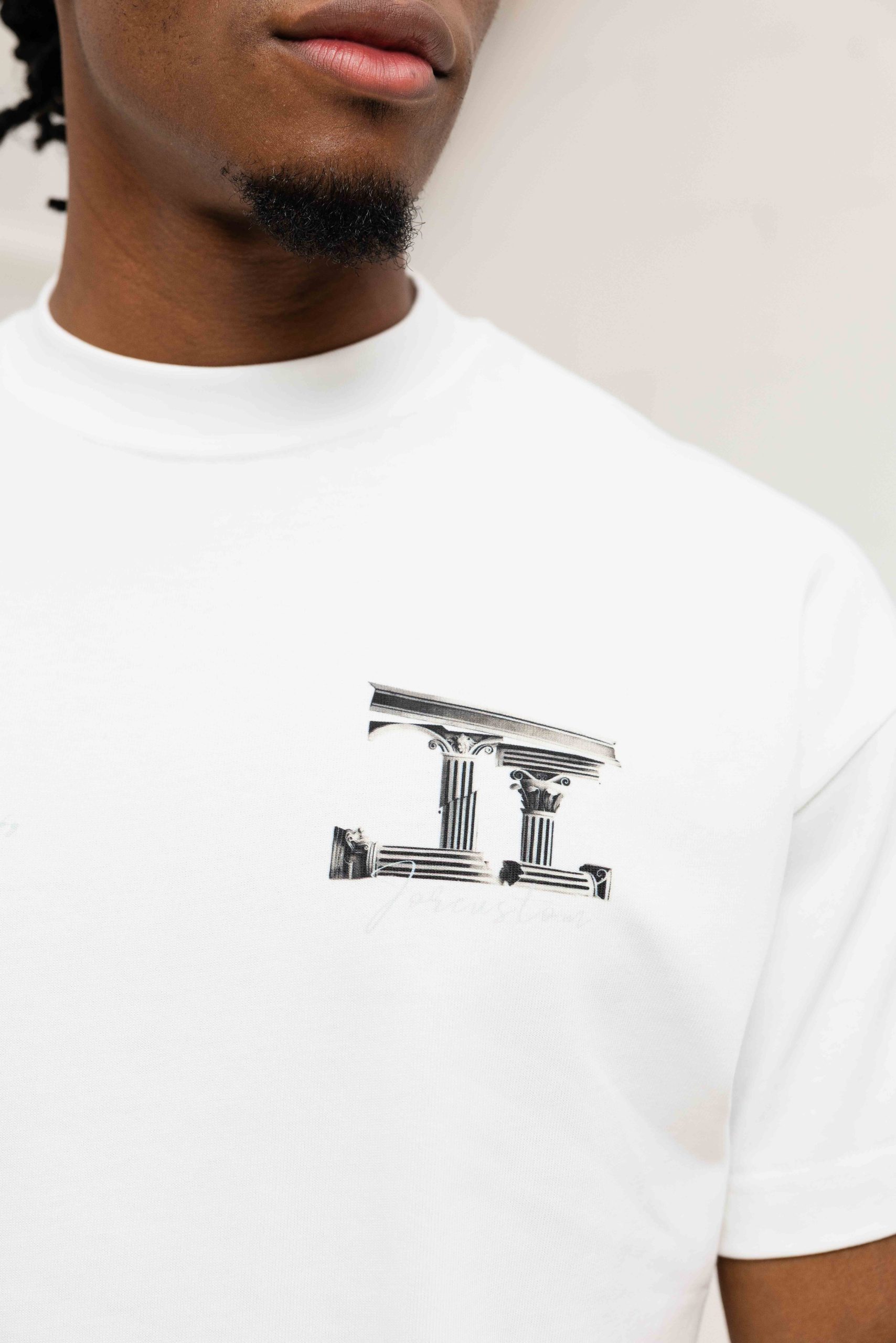 Jorcustom Broken World Loose Fit T-Shirt Heren Wit