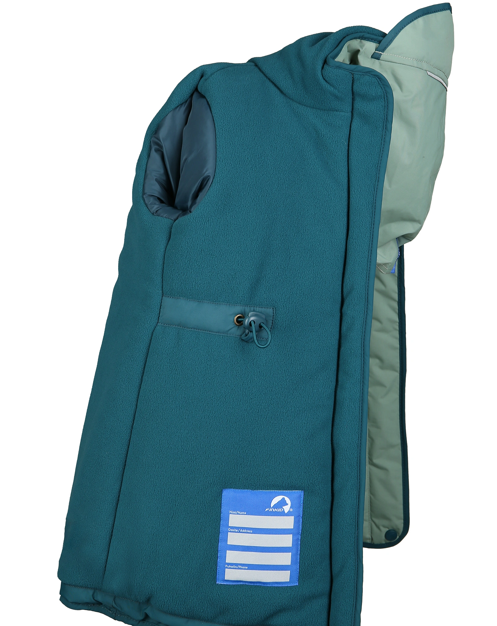 Wintermantel MILLA mit Zipfelkapuze in green/deep teal