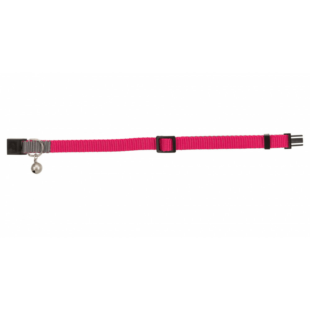Collier bicolore, avec une clochette couleur aléatoire pour chat