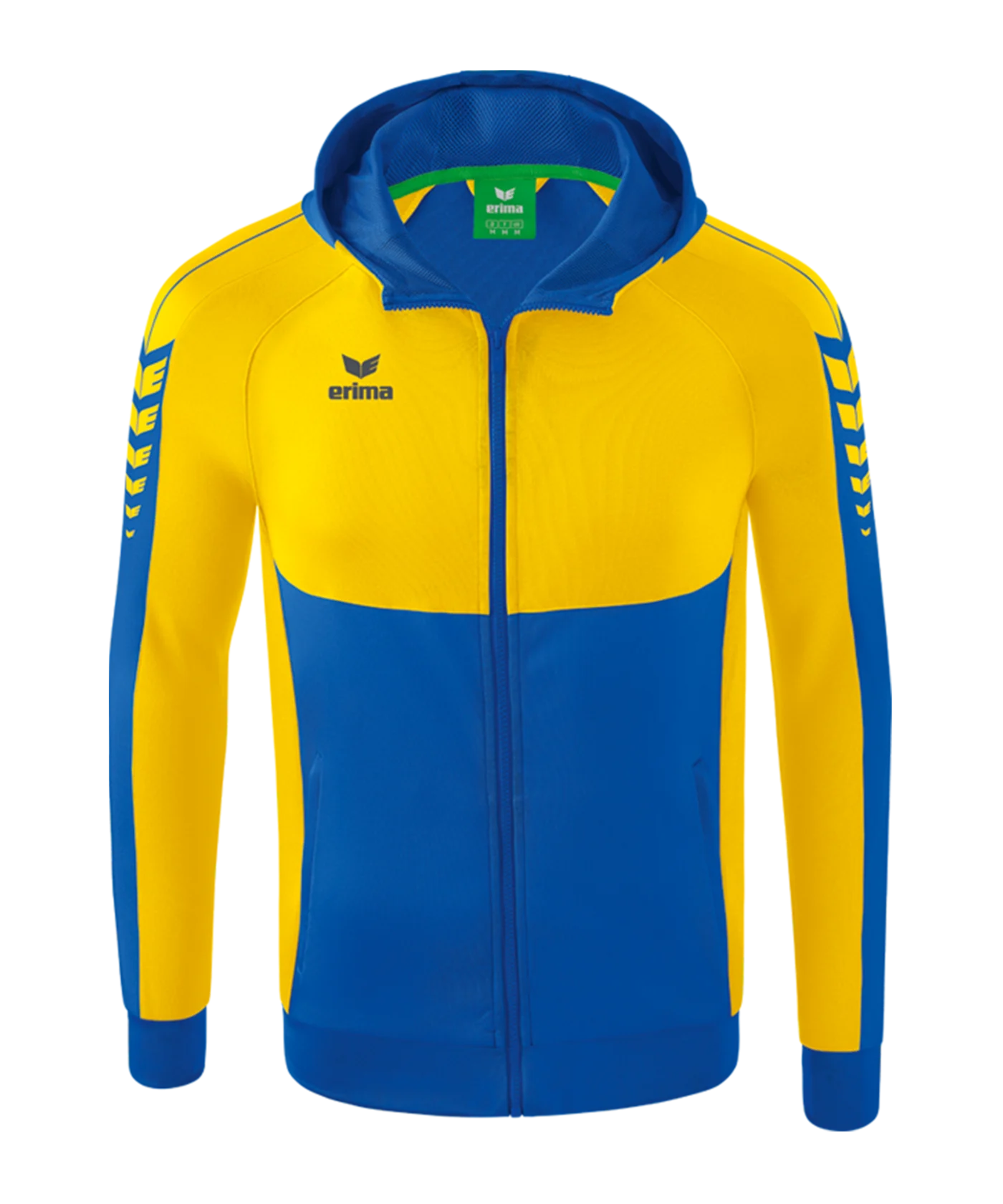 Erima SIX WINGS Kapuzenjacke Blau Gelb