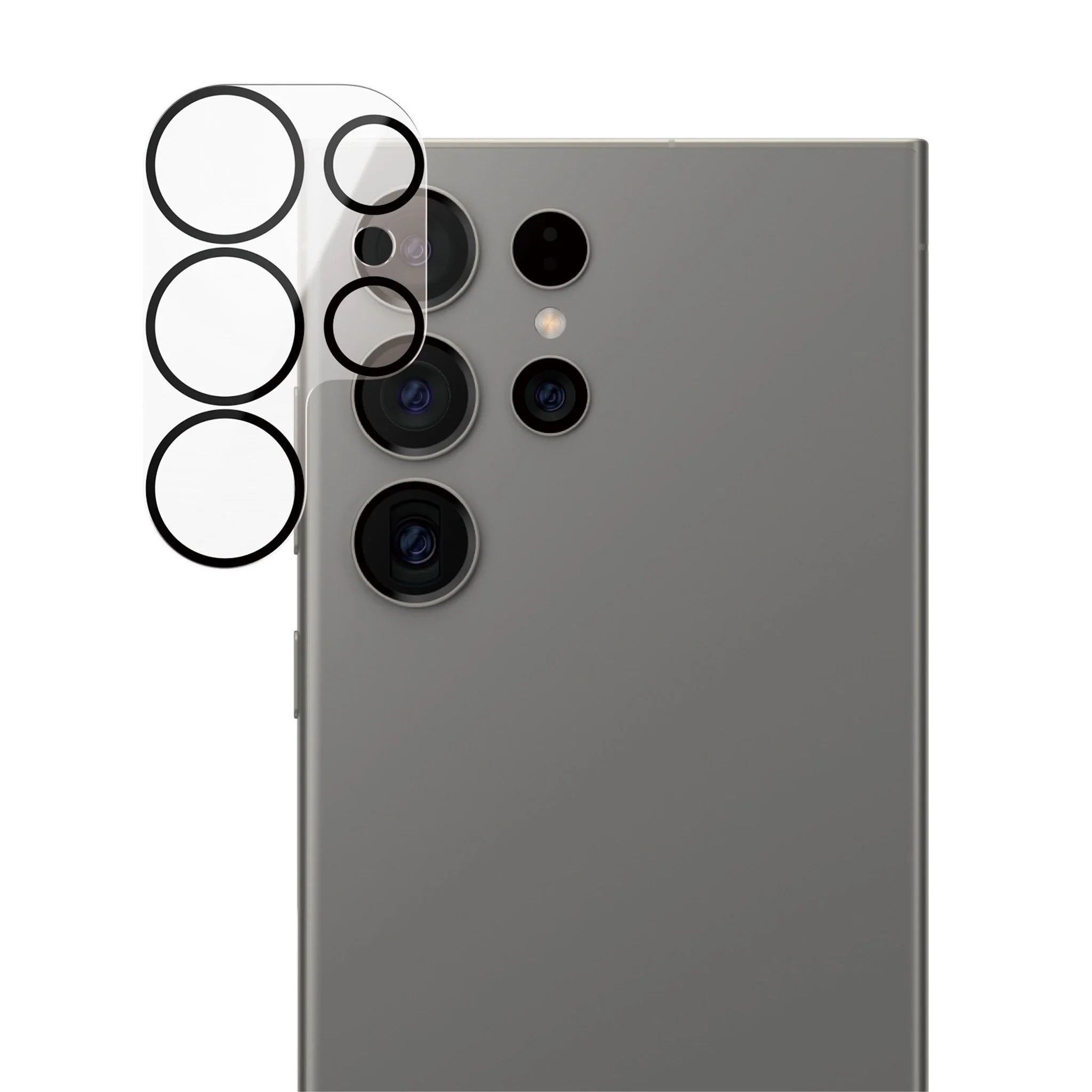 Samsung Galaxy S24 Ultra Kamera Objektiv Protector Vollschutz Panzer Glas (1206) - Transparent