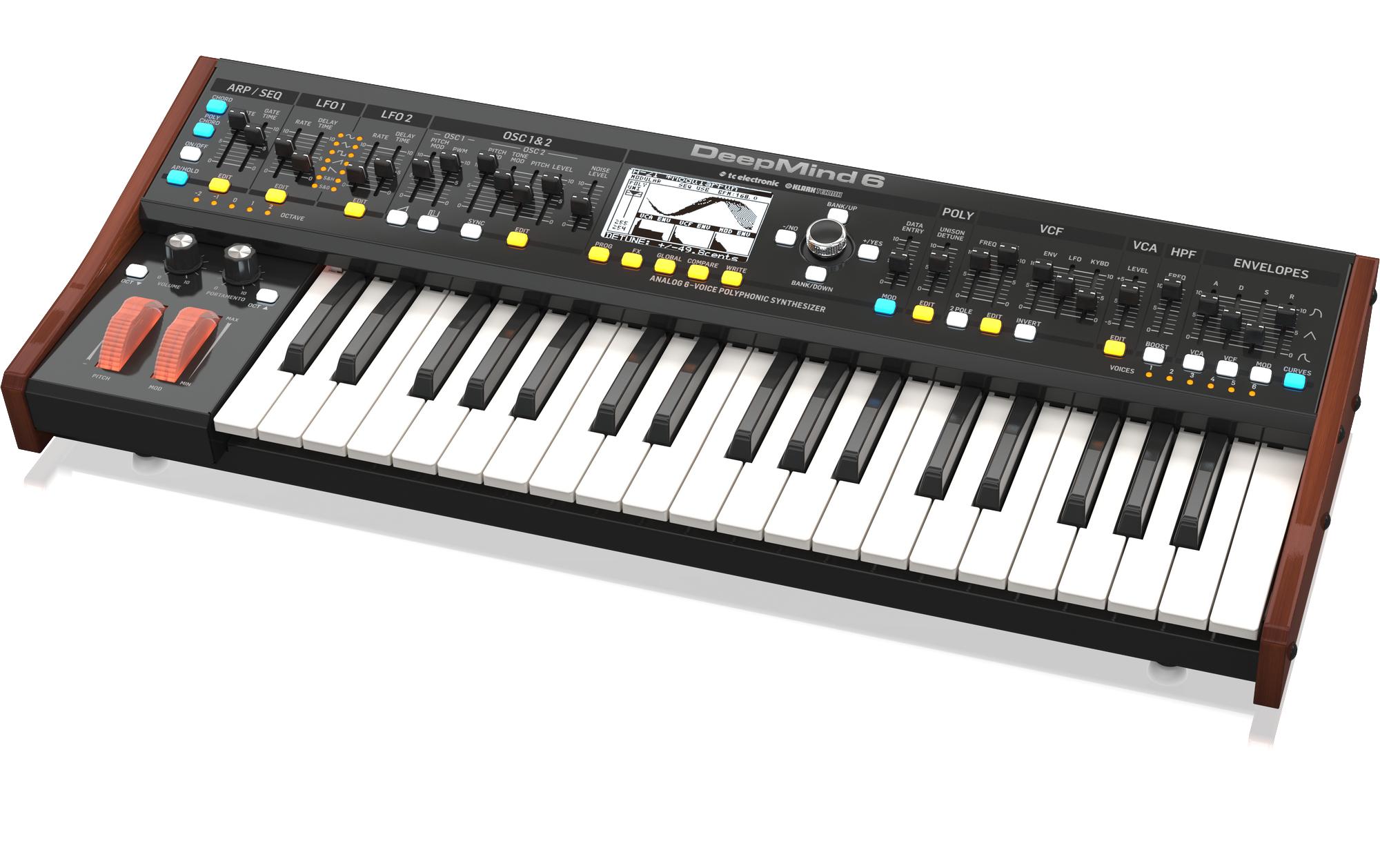 Synthesizer Deepmind 6<br>6-stimmiger, polyphoner Analog-Synthesizer